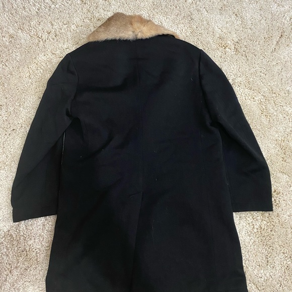 Mens Wool & rabbit fur coat - Picture 4 of 15